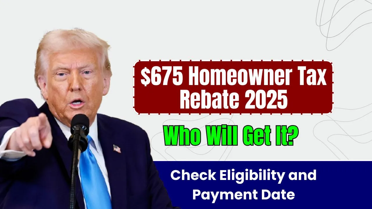 $675 Homeowner Tax Rebate 2025