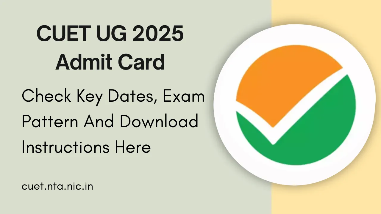 CUET UG 2025 Admit Card